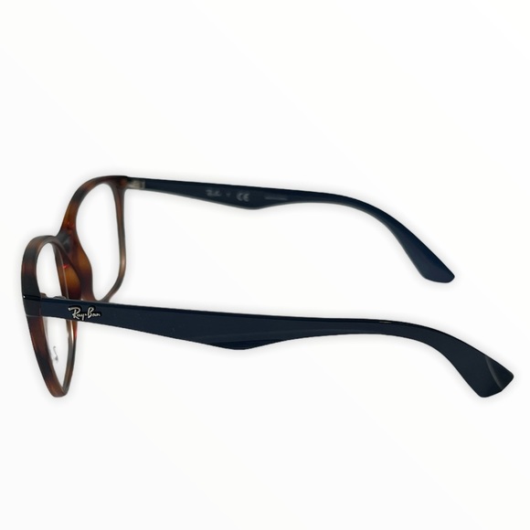New Ray-Ban Women’s Eyeglasses RX7066 Havana/Navy Square  Full RIm 52-17… - Picture 5 of 11